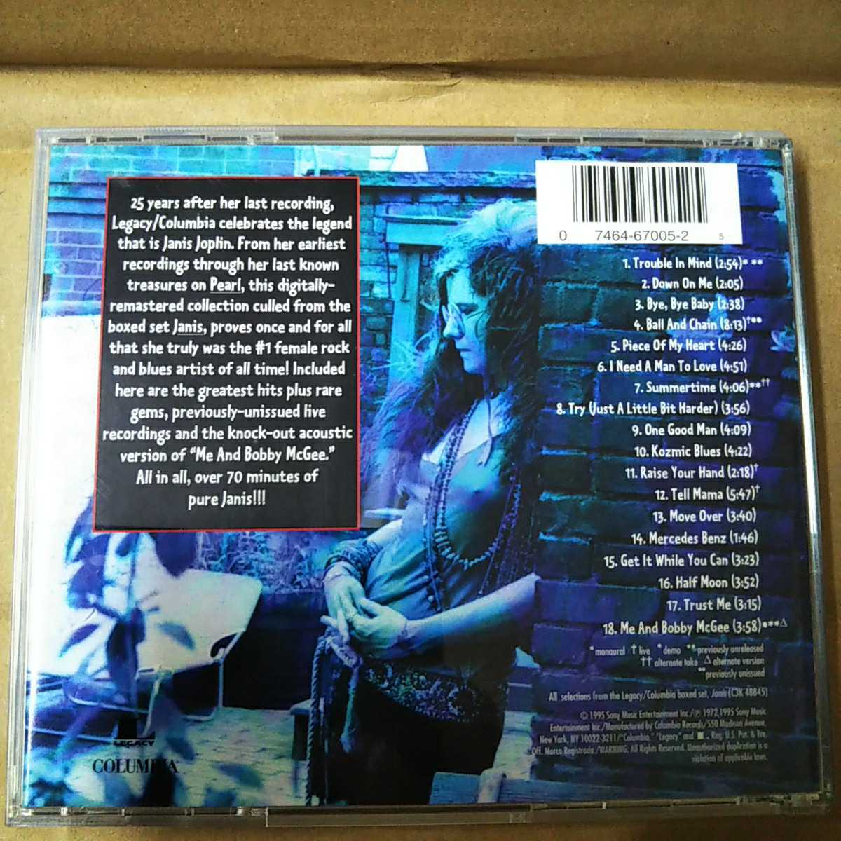中古CD JANIS JOPLIN / ジャニス・ジョプリン『18 essential songs』輸入盤【1138】_画像4