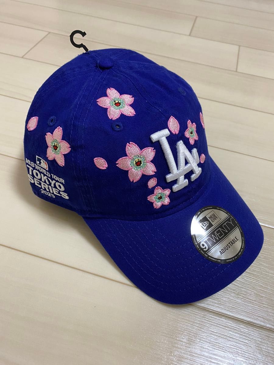 New Era 9TWENTY ネイビー 桜刺繍キャップ 村上隆 東京シリーズ 村上隆 × MLB TOKYO SERIES New Era 9Twenty|Yahoo!フリマ(旧