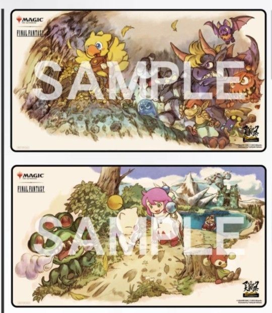 マジック大戦祭 プレイマット ファイナルファンタジー 手掛かり、宝物 2枚セット MTG FF マジック大戦祭 プレイマット2種セット 宝物/手掛かり 未