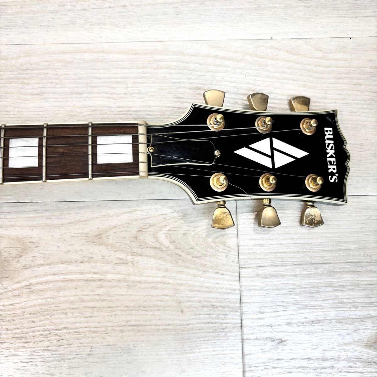 BUSKER'S レスポールカスタム風 エレキギター 黒×金 ぼっちざろっく BUSKER'S レスポールカスタム風 エレキギター 黒×金 ぼっちざろ