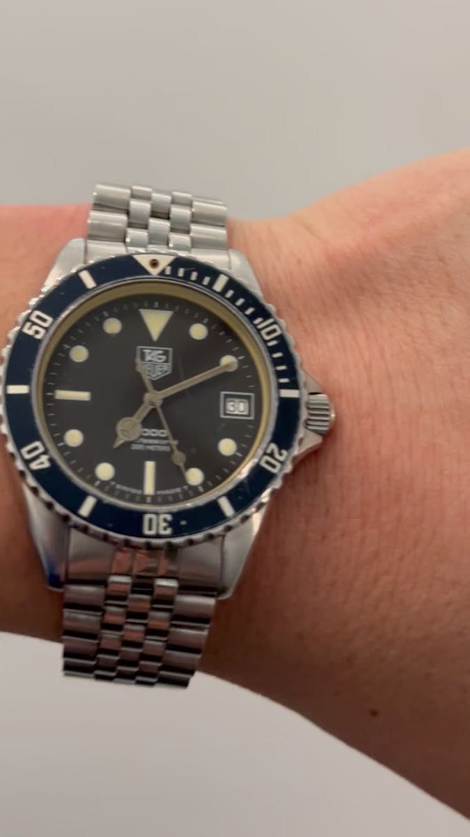 タグホイヤー プロフェッショナル 1000 200M 980.0138電池交換済み新品! TAG HEUER
