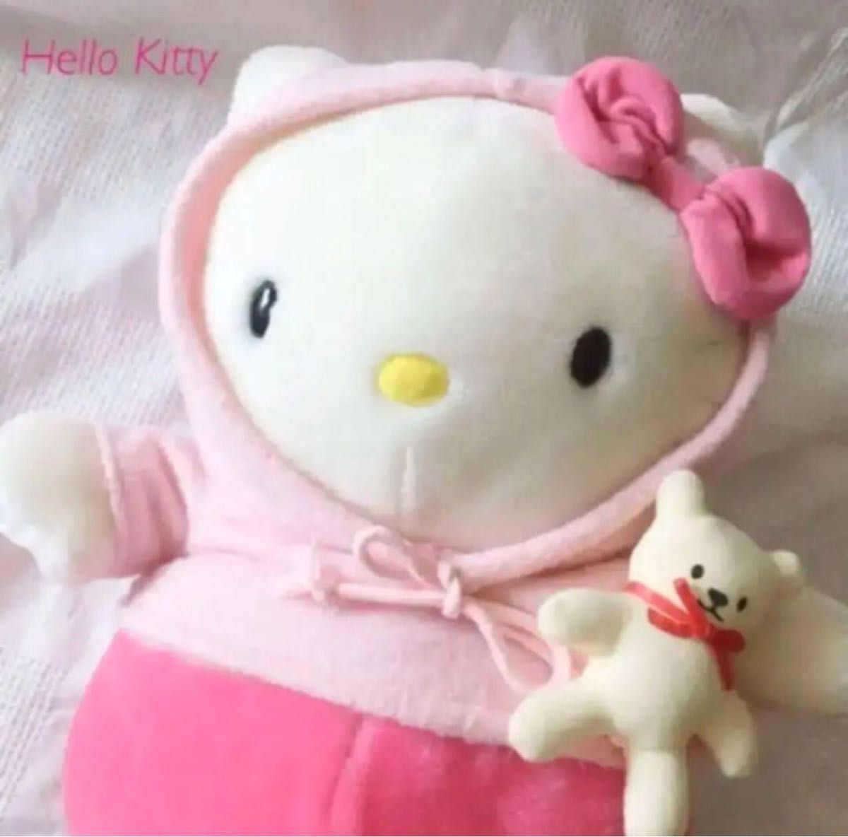 希少 レア サンリオキティ パーカー ぬいぐるみ Hello kitty】ハローキティ パーカー(蒂猫)ぬいぐるみ / BIG