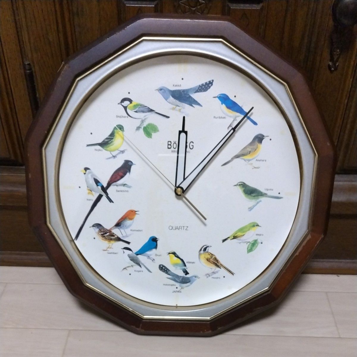 貫く意志 キリエ 野鳥 さえずり BooGG 鳴き声 からくり 掛け時計 ELGIN エルジン