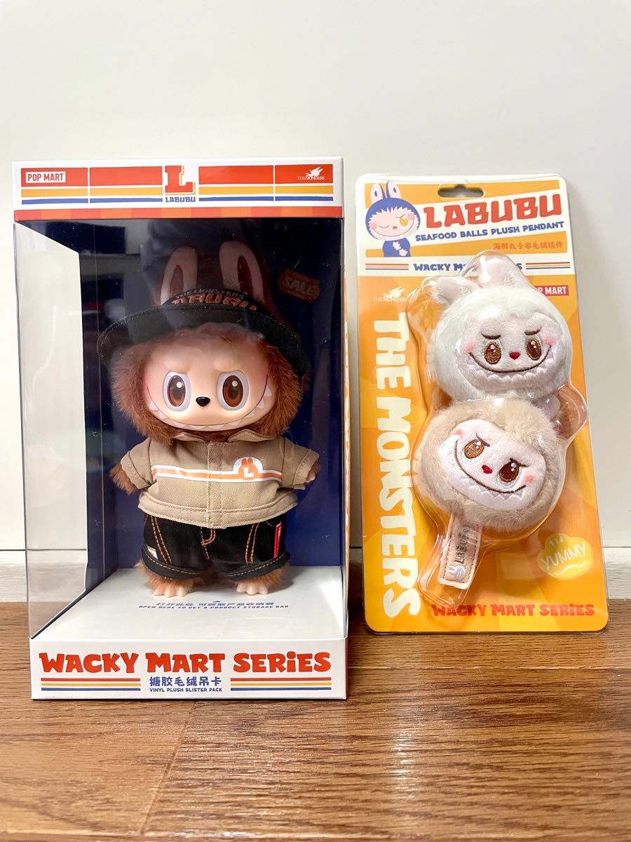 ラブブ the monsters wacky mart シーフード 正規品Wacky Mart ラブブ 店員 シーフード ぬいぐるみペンダント