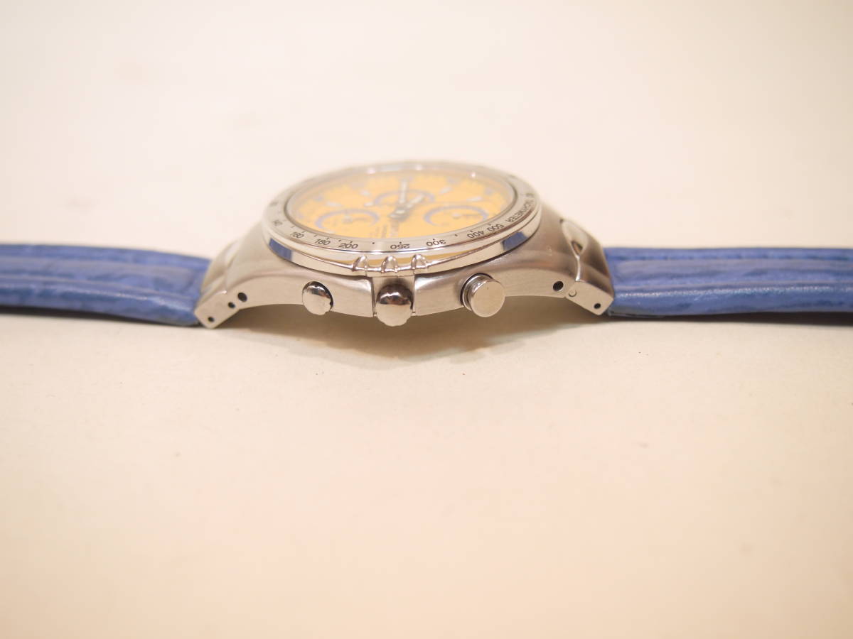 Mens腕時計 SEIKO Macchina Sportiva 7T32-6J00 GIUGIARO DESIGN Chronograph Quartz 200m防水 皮ベルト 現状動作品 S158_画像4