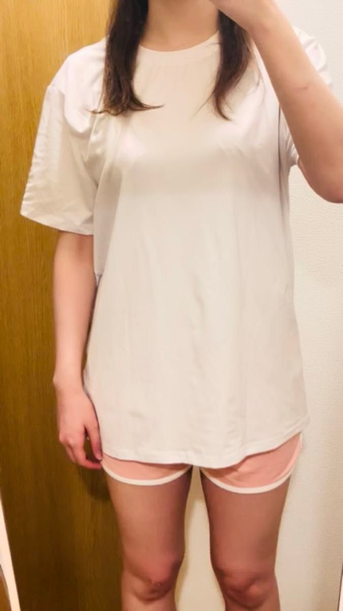 ホワイト Tシャツ 半袖Tシャツ 半袖 レタープリント カジュアル クルーネック レディース ゆったり 大きめ 海 夏 トップス