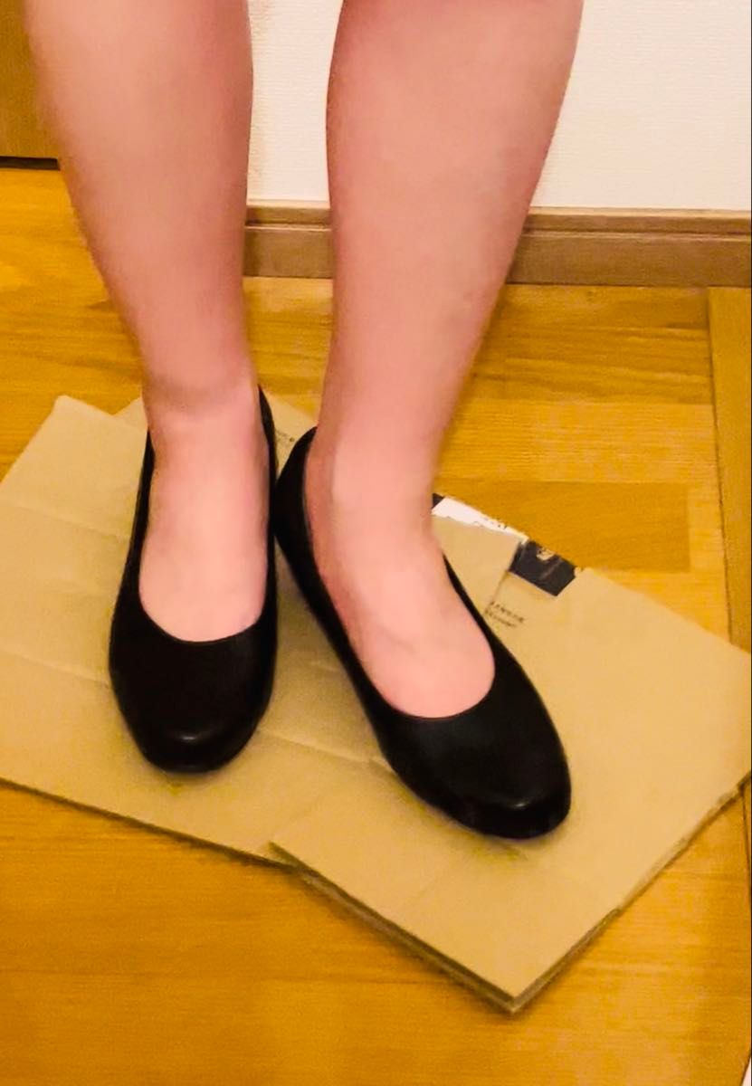 パンプス 黒 ビジネスシューズ ブラック 仕事靴 サクセスウォーク 疲れにくい 歩きやすい 25.5cm レディース 就活