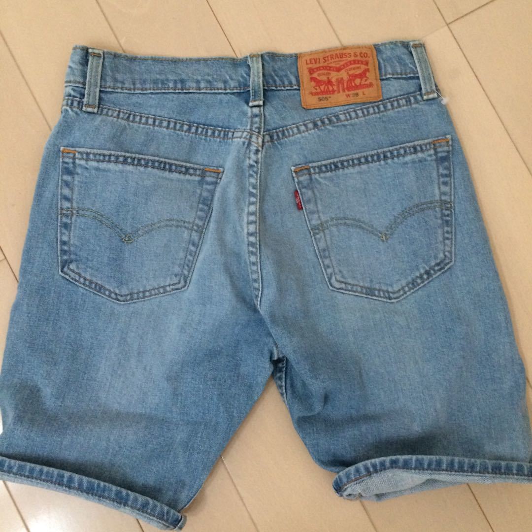 ☆新品 LEVI'S 505 ジーンズ クールデニムハーフパンツ②