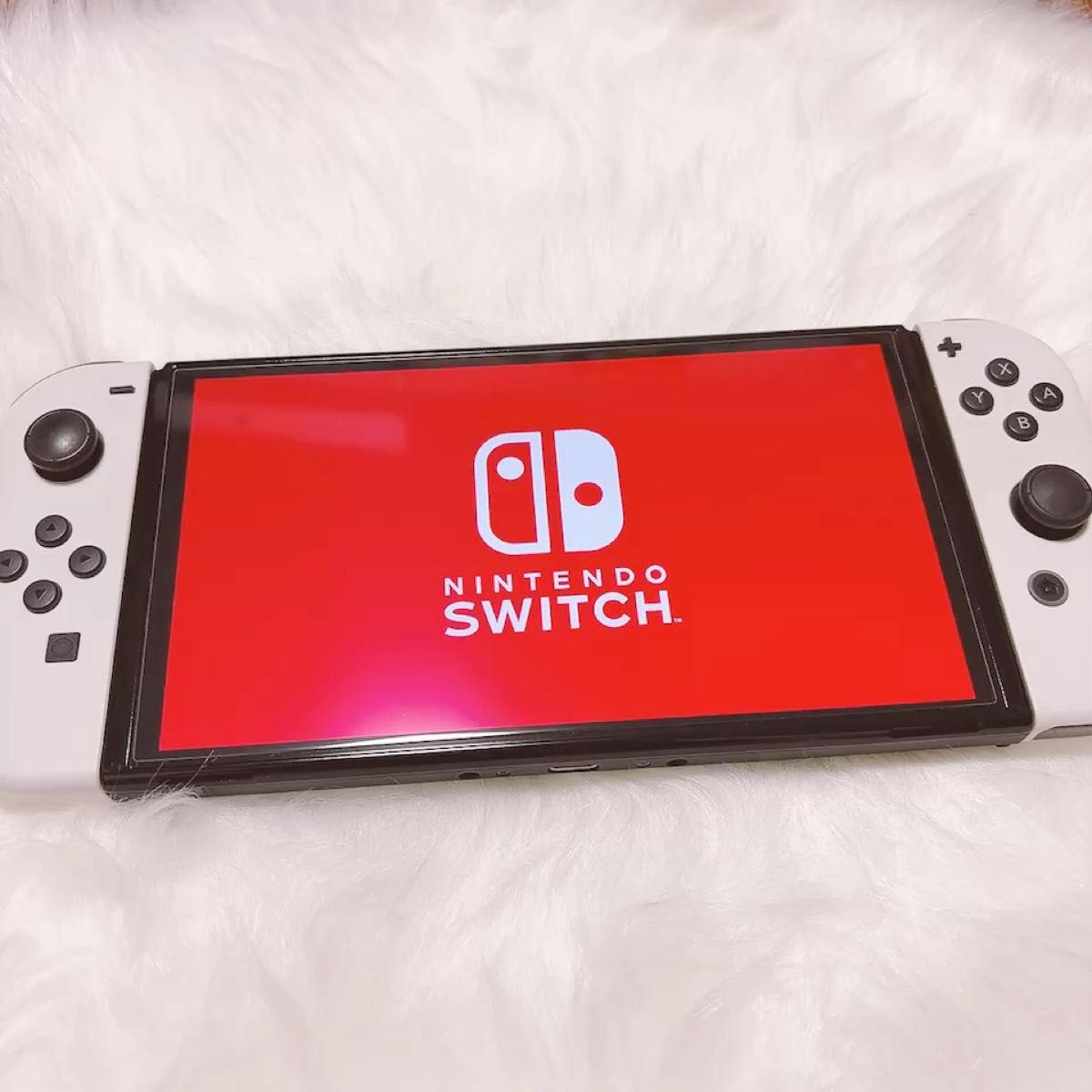すぐに遊べる!Nintendo Switch 有機ELモデル ホワイト (128GBのmicroSDカード差し込み済み)