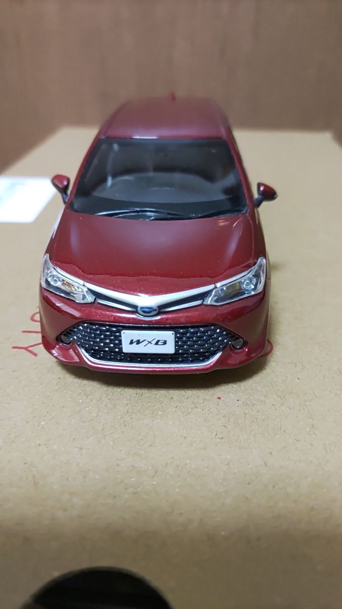 非売品 トヨタ カローラ フィールダー W×B カラーサンプル 1/30 ミニカー センシュアルレッドマイカ W×B専用