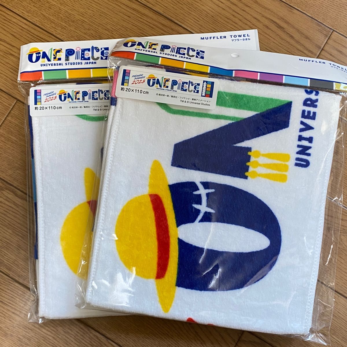 2点set■新品未使用■ワンピースデイ マフラータオル 2点 新品 ユニバーサルスタジオジャパン ワンピース ONE PIECE