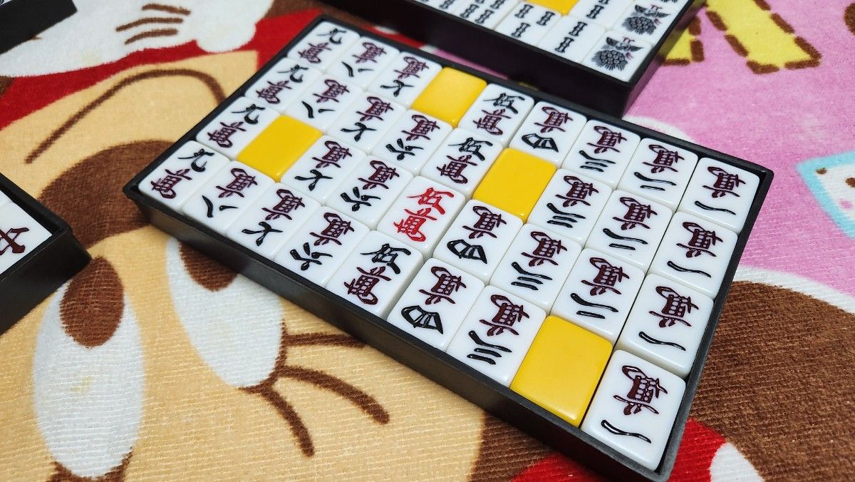 大型麻雀牌 特大2Lサイズ まーじゃんぱい 点棒 マージャンパイ 麻雀牌一式 Lサイズ 麻雀牌 特大 マージャンパイ 点数棒 赤牌入り