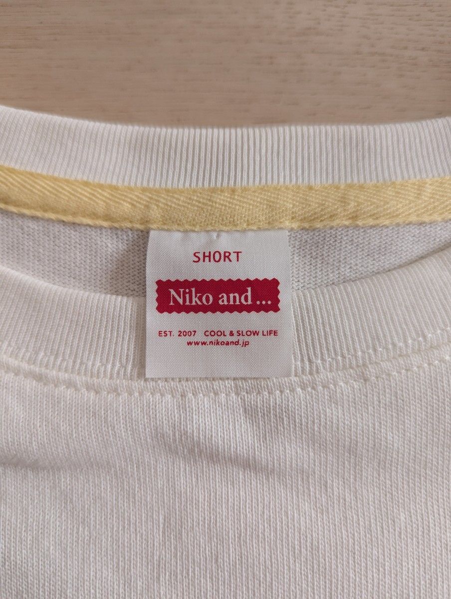 niko and... ニコアンド　COLOR マイスターロング TEE SHORT　クロップド丈/ロンT/カットソー
