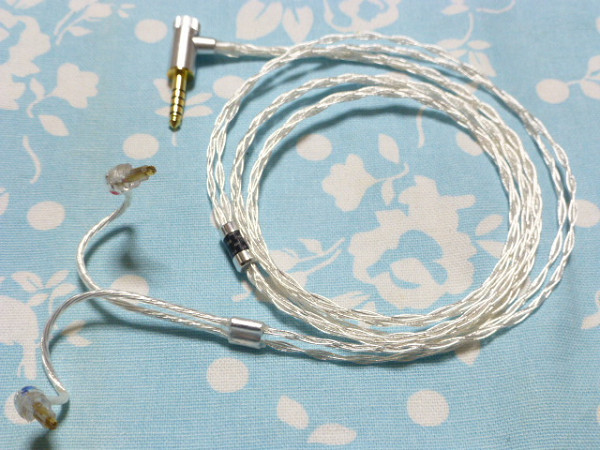 SONY MDR EX1000 EX800ST 用 6N純銀撚り線 + 銀メッキOFC 八芯 SONY MDR EX1000 EX800ST 用 6N純銀撚り線 + 銀メッキOFC 八芯