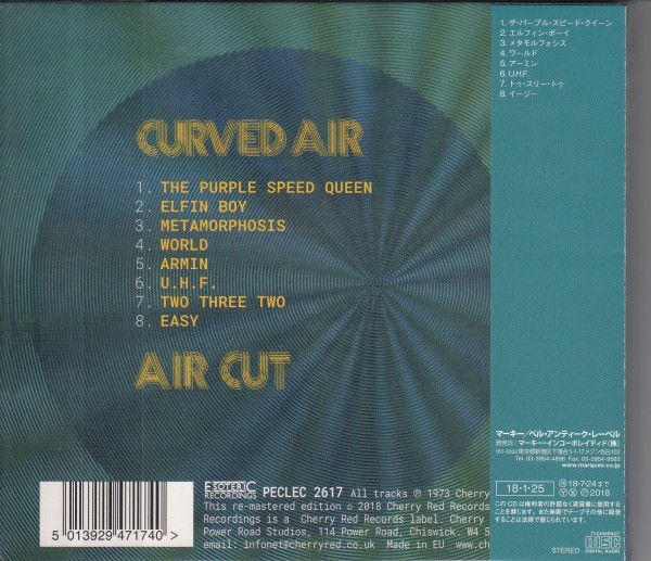 Curved Air Air Cut 国内盤cd 一般 売買されたオークション情報 Yahooの商品情報をアーカイブ公開 オークファン Aucfan Com