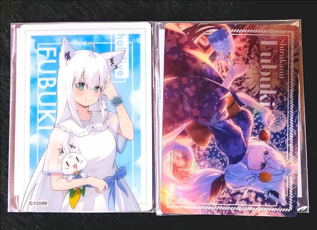【即購入OK】ホロライブ 白上フブキ フォト風カード アクスタ2種 ローソン ホロライブ フォト風カード 白上フブキ 2枚セット ローソン