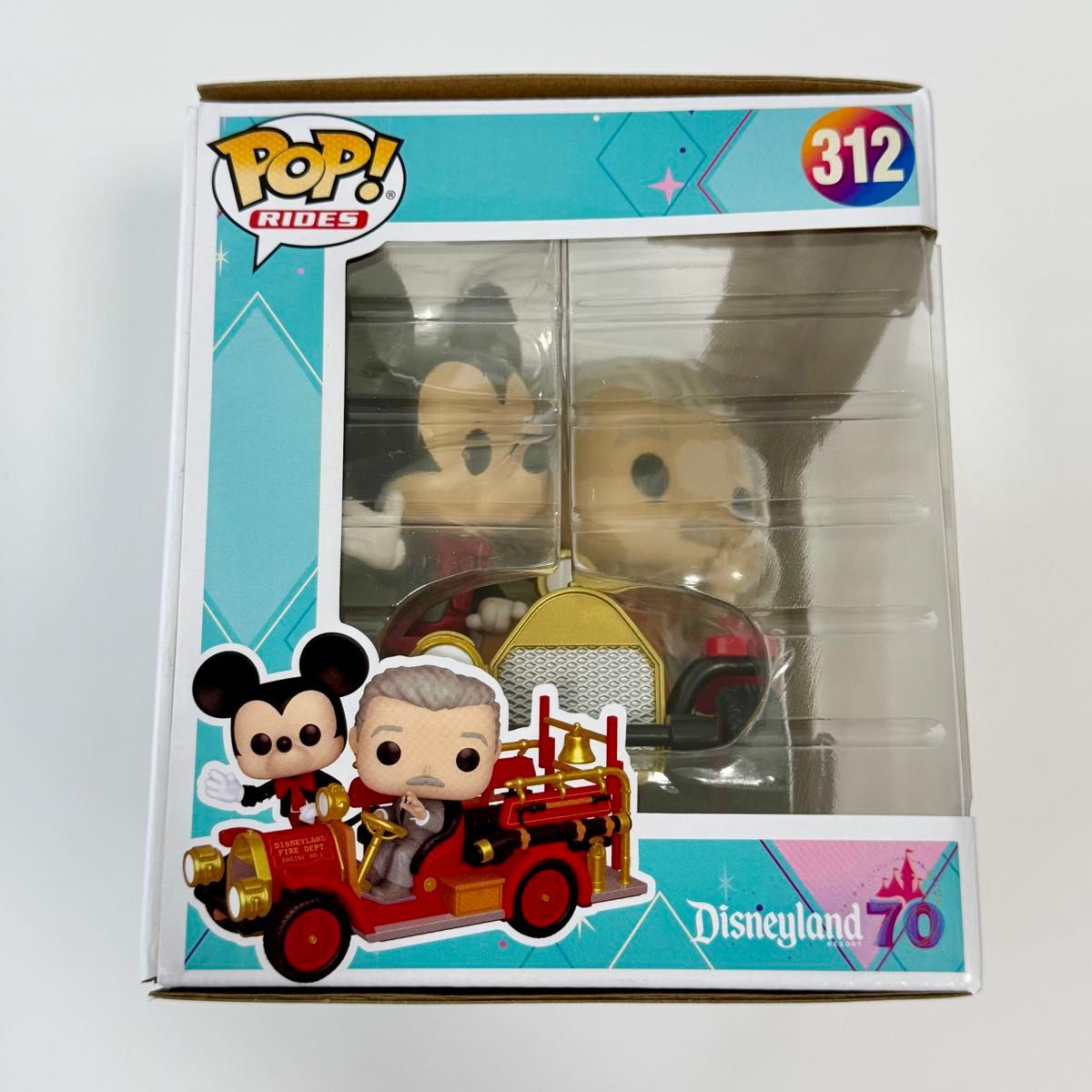 【限定品】ディズニー70周年記念 ミッキーフィギュア 1818/3000 ディズニーランド70周年 ミッキー&ウォルトディズニー
