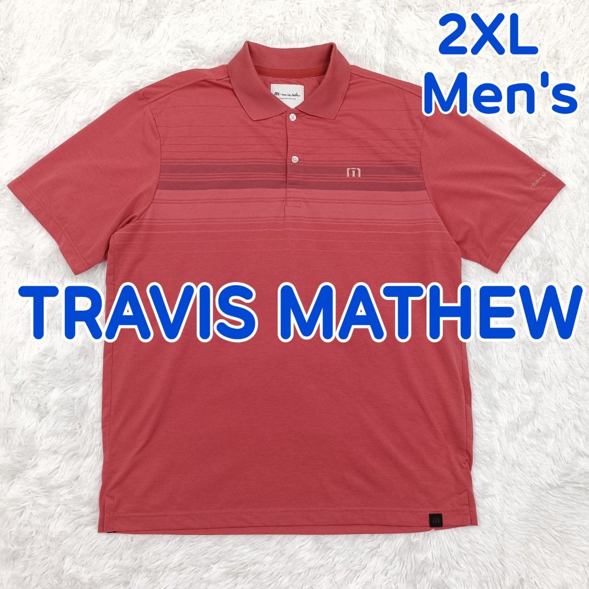 状態良 TRAVIS MATHEW トラビスマシュー ポロシャツ ロゴ刺繍 41 状態良 TRAVIS MATHEW トラビスマシュー ポロシャツ ロゴ刺繍 41