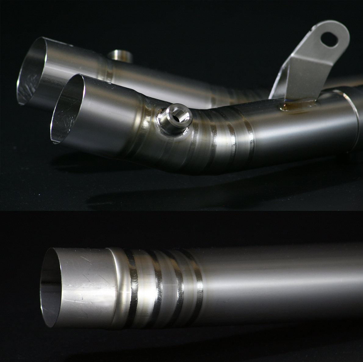 新品 ('17～'20）MT-10 Titanium Racing mid pipe マフラー チタン（リンクパイプ）_画像2
