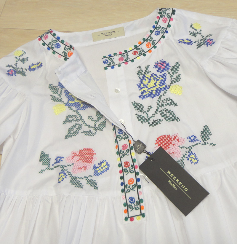  new goods 66%OFF Max Mara Max Mara design blouse white 36 size [ free shipping ]