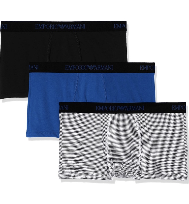 送料無料 新品 エンポリオアルマーニ Emporio Armani ボクサーパンツ XLサイズ 3枚セット ブルー 千鳥格子 送料無料 新品 エンポリオアルマーニ Emporio Armani ボクサーパンツ XLサイズ 3枚セット ブルー 千鳥格子