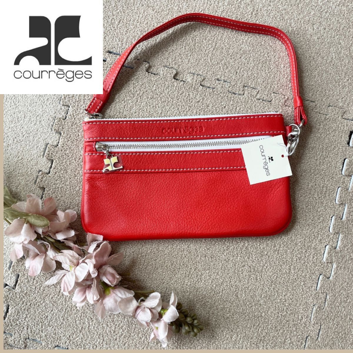 COURREGES クレシュ ミュティ サンクル ミニトレス 【関税込】 新品】courreges 牛革 ヴィンテージ ミニハンドバッグ|Yahoo