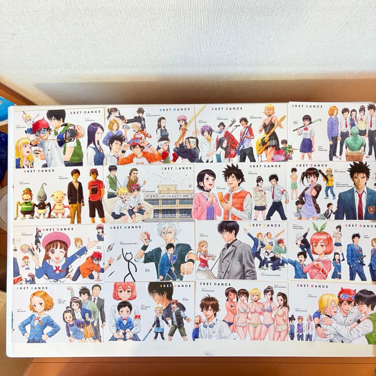 スケットダンス SKET DANCE 文庫版 全巻 ポストカード SKET DANCE 文庫版 1-16巻 全巻初版帯付き ポストカード完備