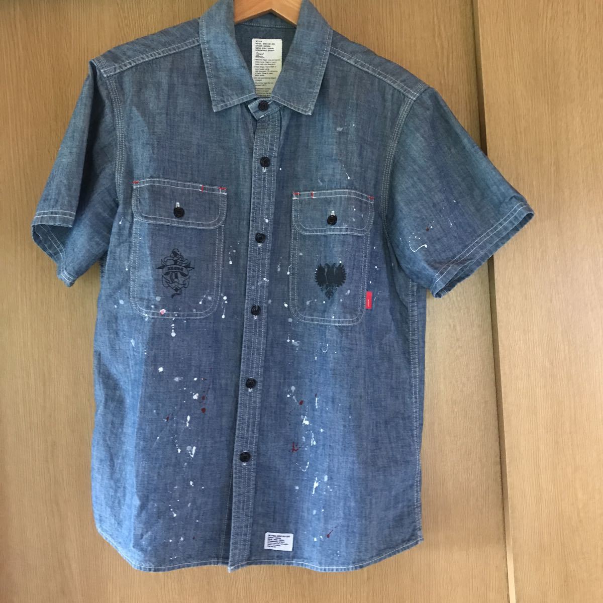 激安通販新作 名作!wtaps/ダブルタップス 半袖/シャンブレーシャツ