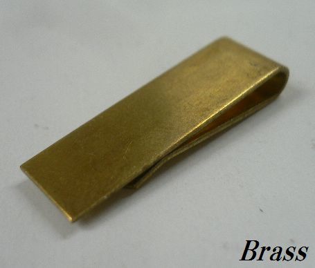  brass made Brass simple plain brass money clip SS size /1 point only 