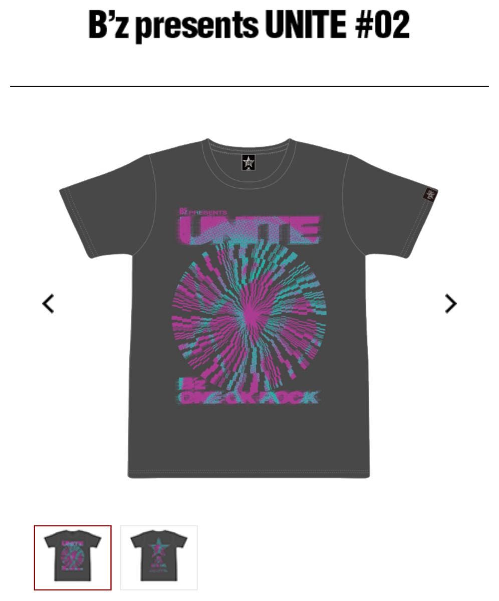 UNITE #02 コラボTシャツ Lサイズ B'z presents UNITE #02 公式グッズ Tシャツ Lサイズ グレー 未