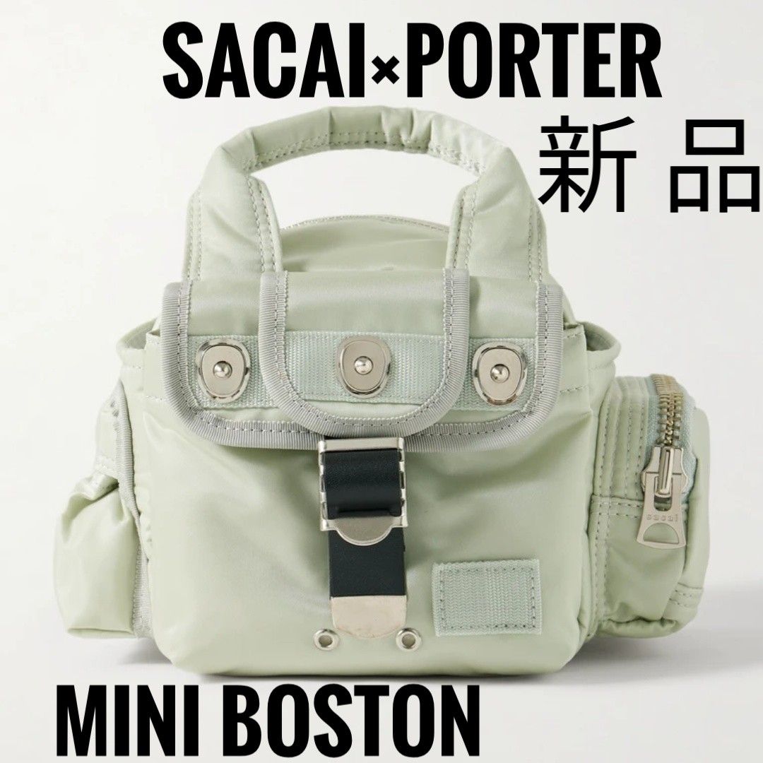 【 sacai × Poter 】人気コラボ ミニ ボストンバッグ ナイロン SACAI×PORTER ポーター sacai ハンドバッグ ミニボストン 完売品