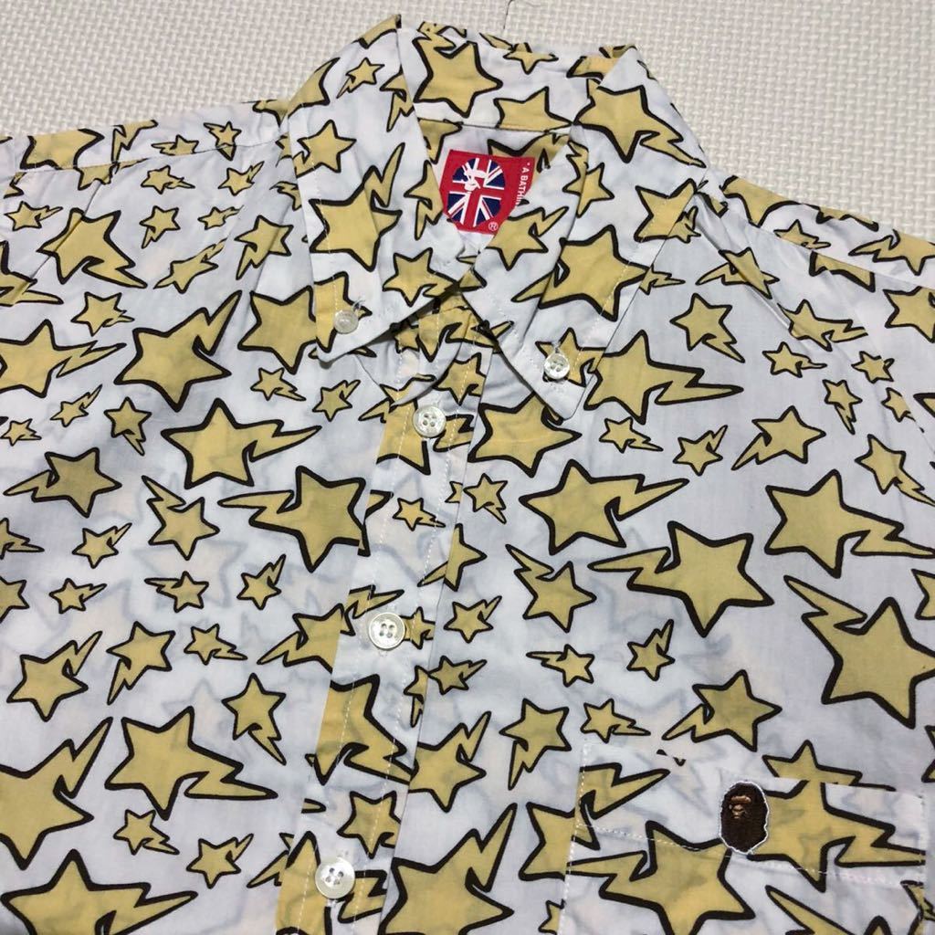 A BATHING APE アベイシングエイプ BAPE STAR ベイプスター 初期 半袖シャツ XS_画像3