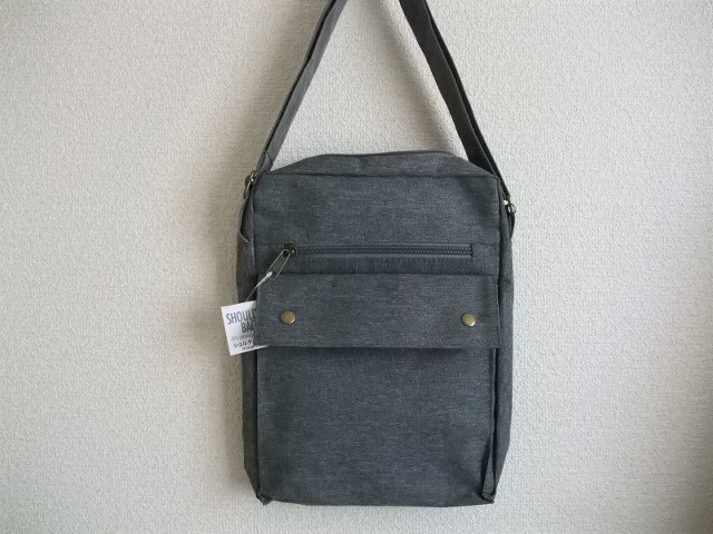  prompt decision new goods B5 storage size octopus. shoulder bag dark gray postage 185 jpy 