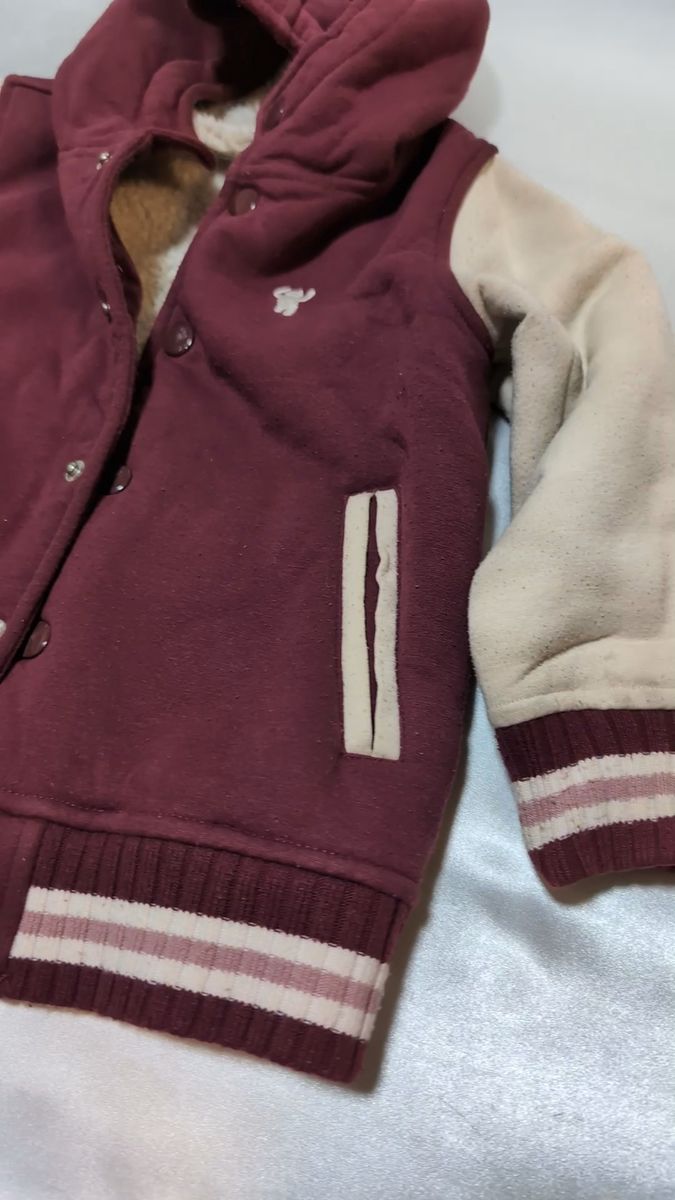 ■ ☆古着☆ coen コーエン フード付きジャンパー 110cm 裏ボア 男児 男の子 女児 女の子 コート スタジャン キッズ
