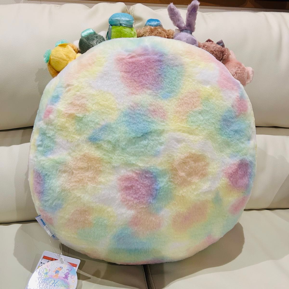 ディズニーシー ダッフィー カラフルハピネス クッション ぬいぐるみ 完売品 ディズニーシー ダッフィー カラフルハピネス クッション