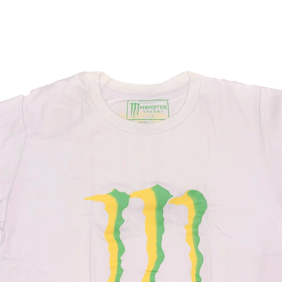 Paypayフリマ Monster Energy モンスターエナジー Mロゴ 半袖tシャツ ホワイト M 並行輸入品