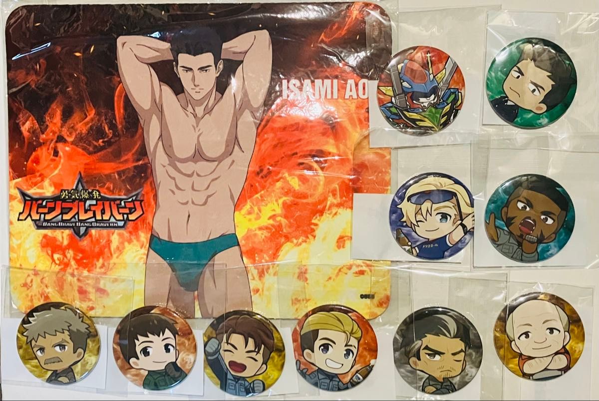 勇気爆発バーンブレイバーン くじクリフ 第二弾 A賞 マウスパッド イサミ くじクリフ 勇気爆発バーンブレイバーン イサミ・アオ マウス