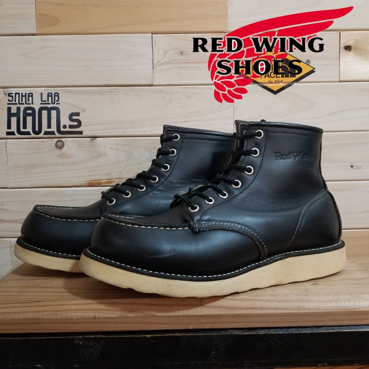 vintage ★REDWING 8130 アイリッシュセッター 羽根タグ 茶芯 美品 茶芯 RED WING 8130 アイリッシュセッター 26 刺繍羽タグ