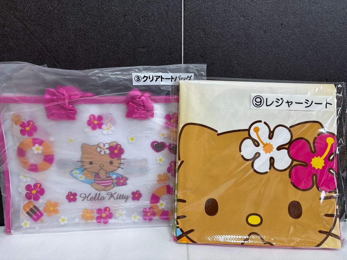 ハローキティ サンリオ ショッパー 2枚セット 日焼けキティ 手提げ ハローキティ サンリオ ショッパー 2枚セット 日焼けキティ