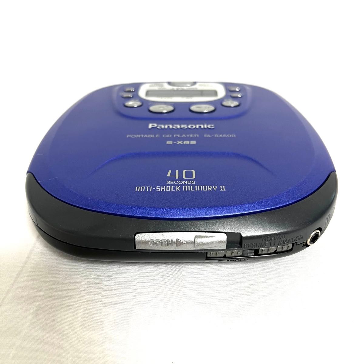 Panasonic ポータブルCDプレーヤー SL-SX500 動作確認済み 動作確認済】Panasonic ポータブルCDプレーヤー SL-SX500 ブルー