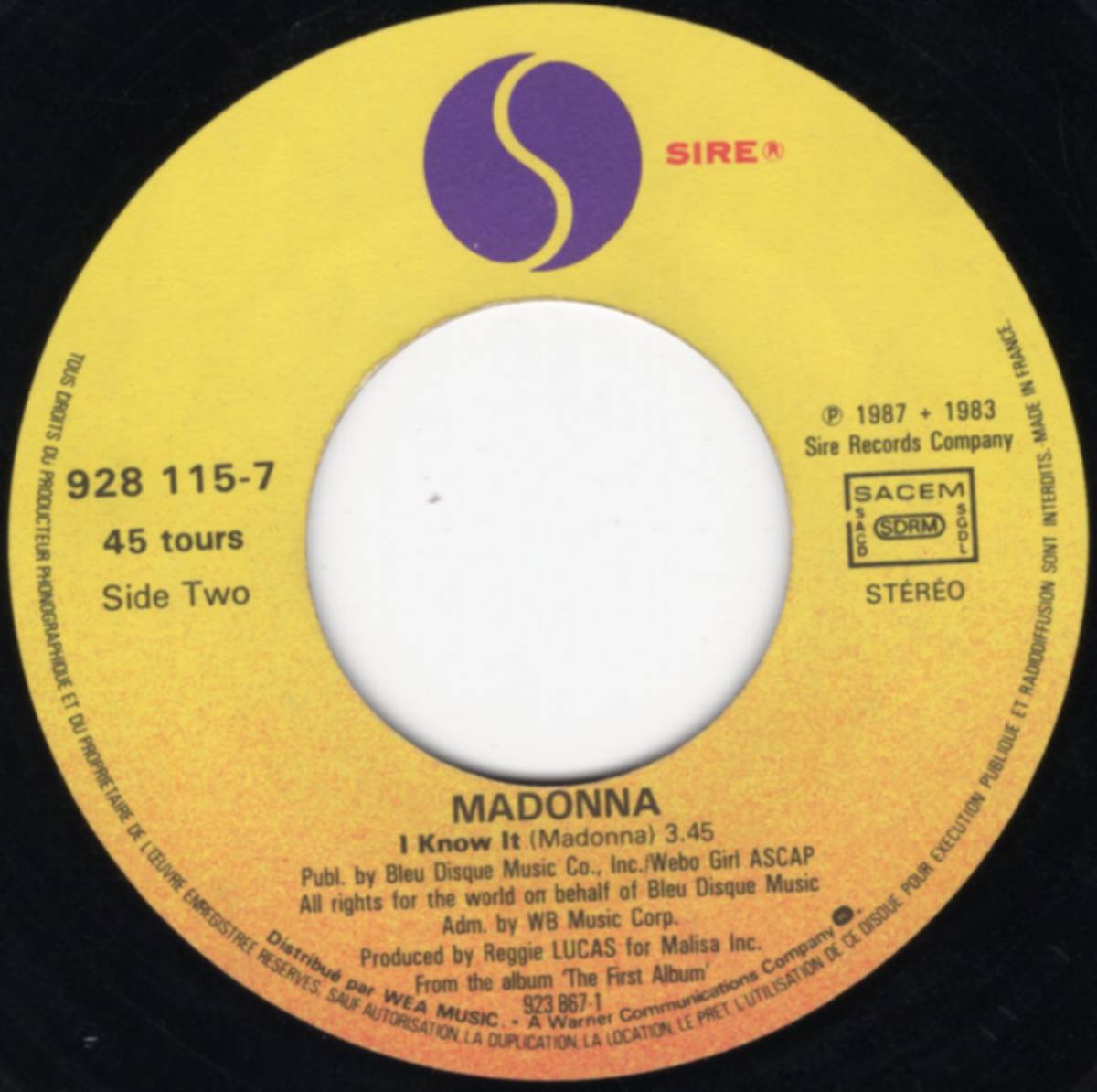 ★レア★フランス盤★7インチ★ MADONNA／THE LOOK OF LOVE／I KNOW IT／マドンナ／WHO'S THAT GIRL／45 7inch DJ MURO KOCO クボタタケシ