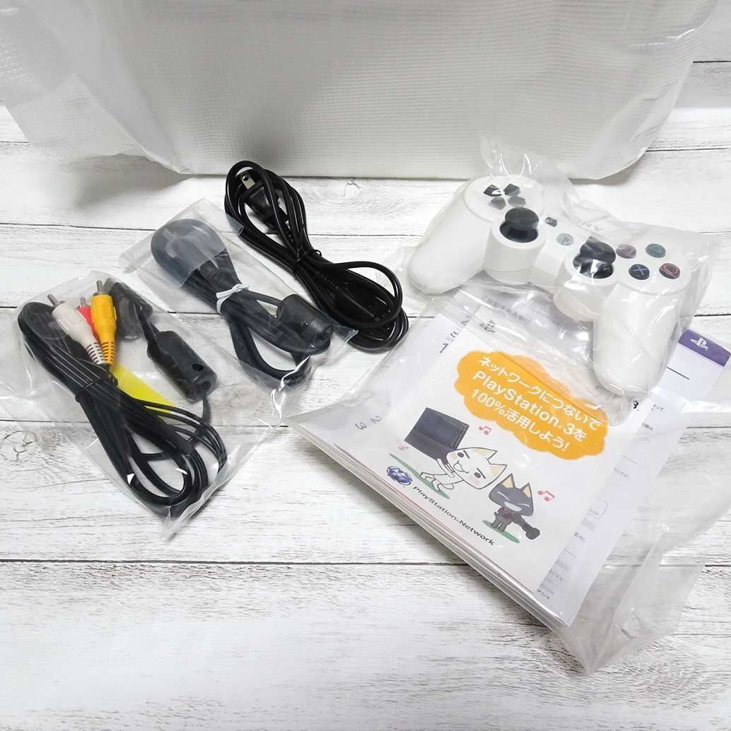 1222 free shipping new goods ( not yet electrification ) PS3 body Classic white 160GB wireless controller power cord AV cable USB cable PlayStation 