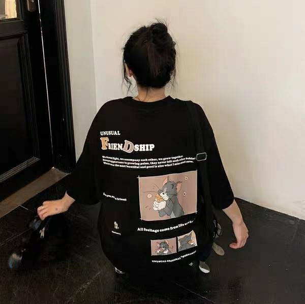 レディース Tシャツ メンズ ロング シャツワンピ ワンピース トムとジェリー