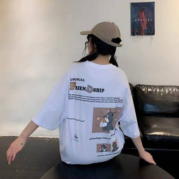 レディース Tシャツ メンズ ロング シャツワンピ ワンピース トムとジェリー