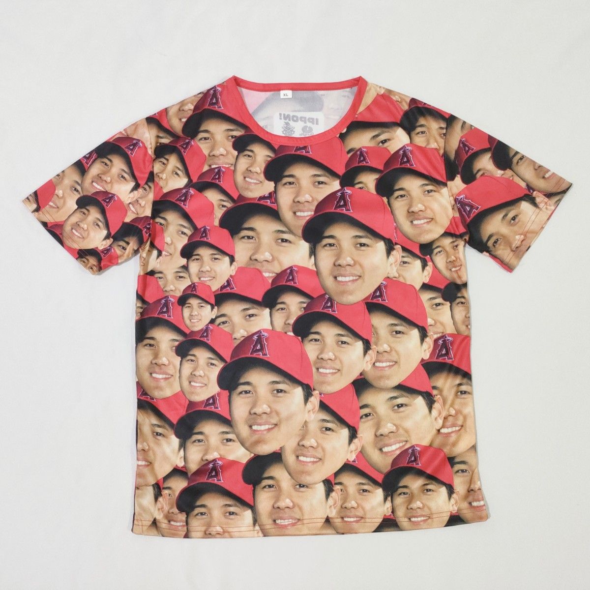 本物 大谷翔平 エンゼルス フェイス Tシャツ 顔だらけ XL 正規品 大谷翔平 Shohei Ohtani エンゼルス フェイス 顔だらけ Tシャツ