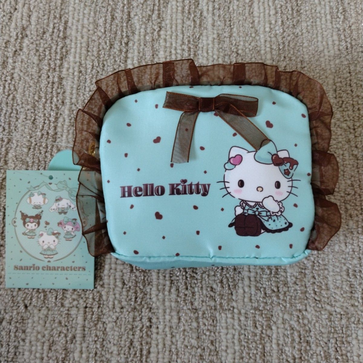 サンリオ チョコミント ぬいぐるみ マスコット ポーチ シークレットチャーム サンリオ チョコミント ぬいぐるみ マスコット ポーチ