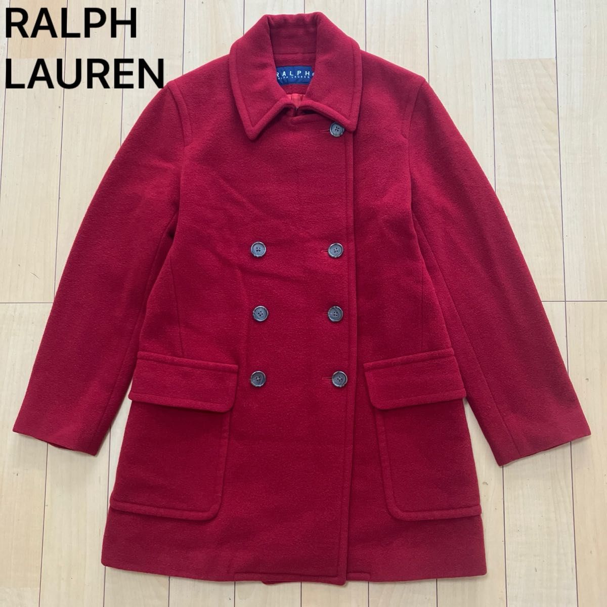 ラルフローレン Ralph Lauren ウールコート 古着 RALPH LAUREN ラルフローレン コート ウール レッド サイズ9