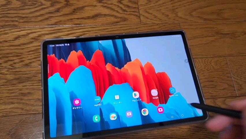 Galaxy Tab s7 5G sm-t878u 美品 cellar sim free 純正Sぺン付き pad