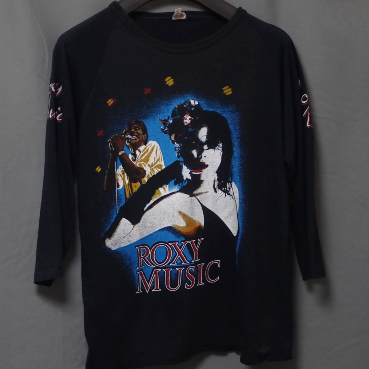  80s ROXY MUSIC Vintage T-shirt  ロキシーミュージック ヴィンテージ Tシャツ 当時物 本物 バンドT ロックT  bryan ferry ラグラン