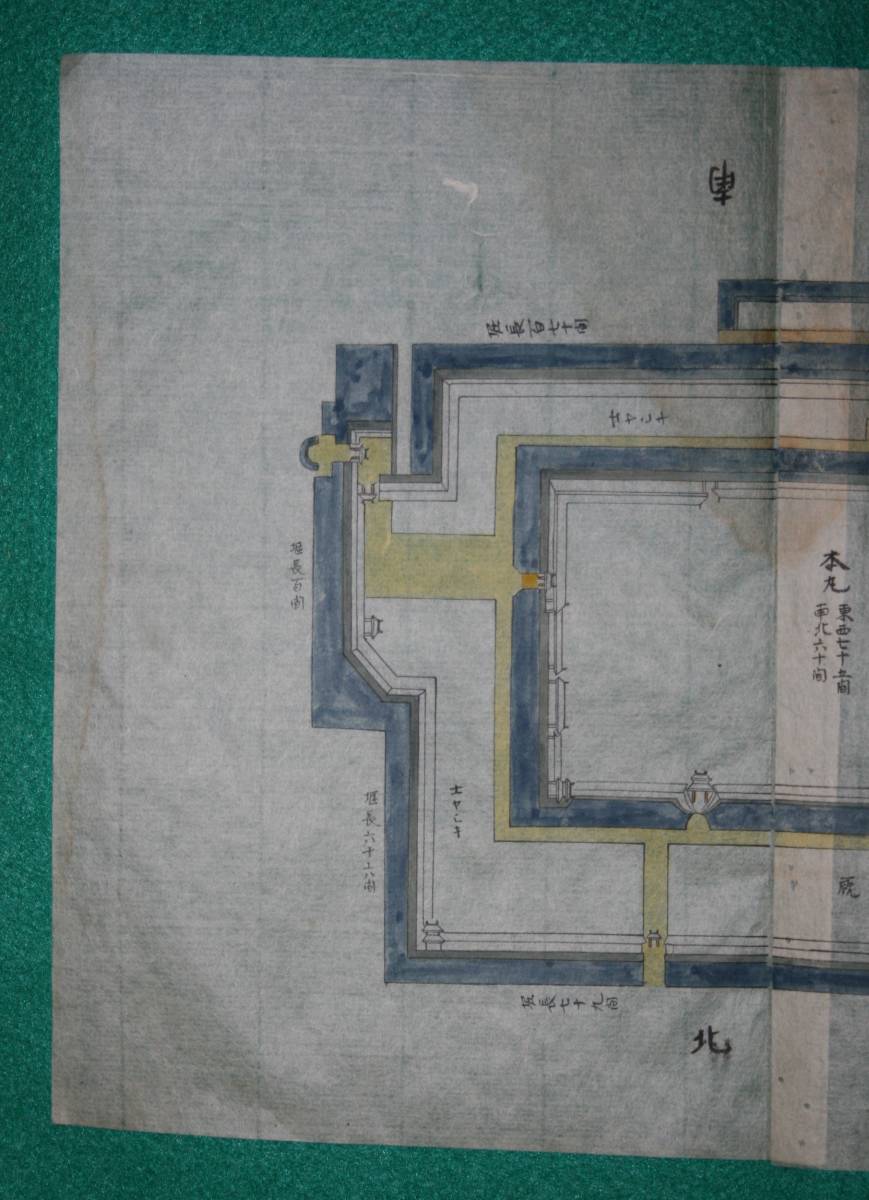 . map ( замок . map ) Yamagata префектура . перо . Ёнэдзава замок рис . замок сверху криптомерия .